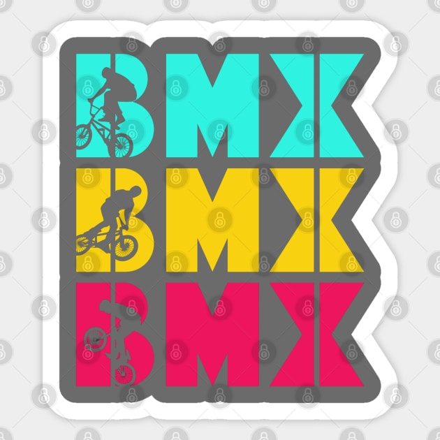 BMX Retro Colors Sticker by Sloat